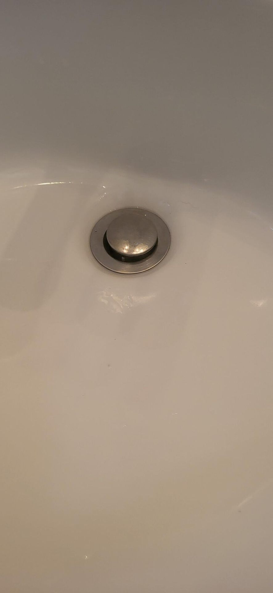 Sink drain detail — before