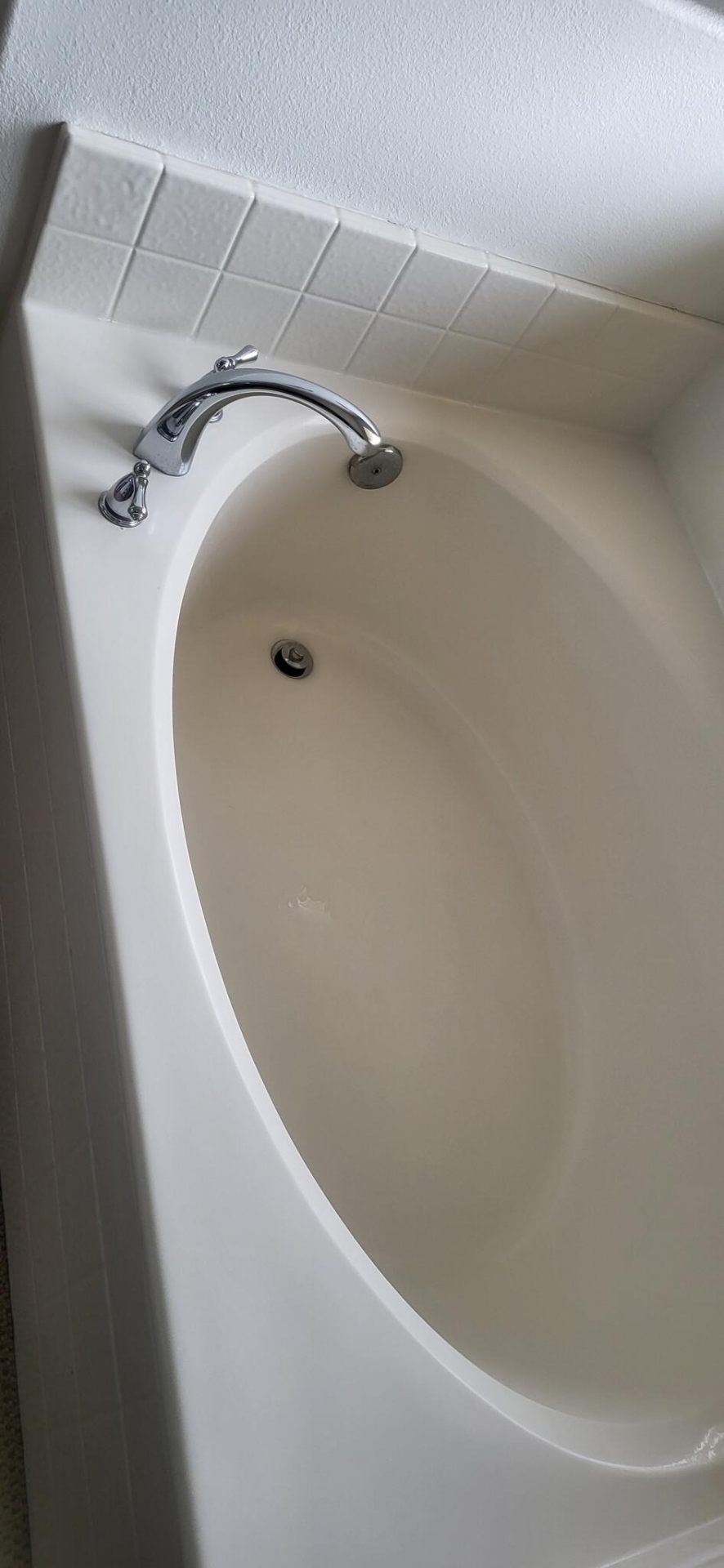 Bathtub scrub-down — before