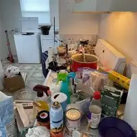 Kitchen deep clean — before